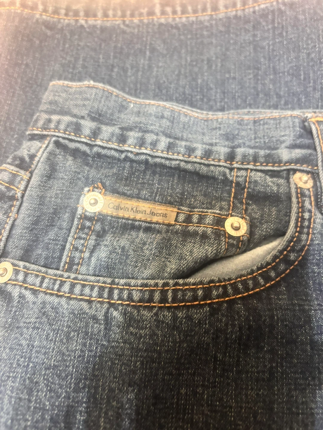 Vintage Calvin Klein Jeans Denim Long Skirt Size 12 - photo 3