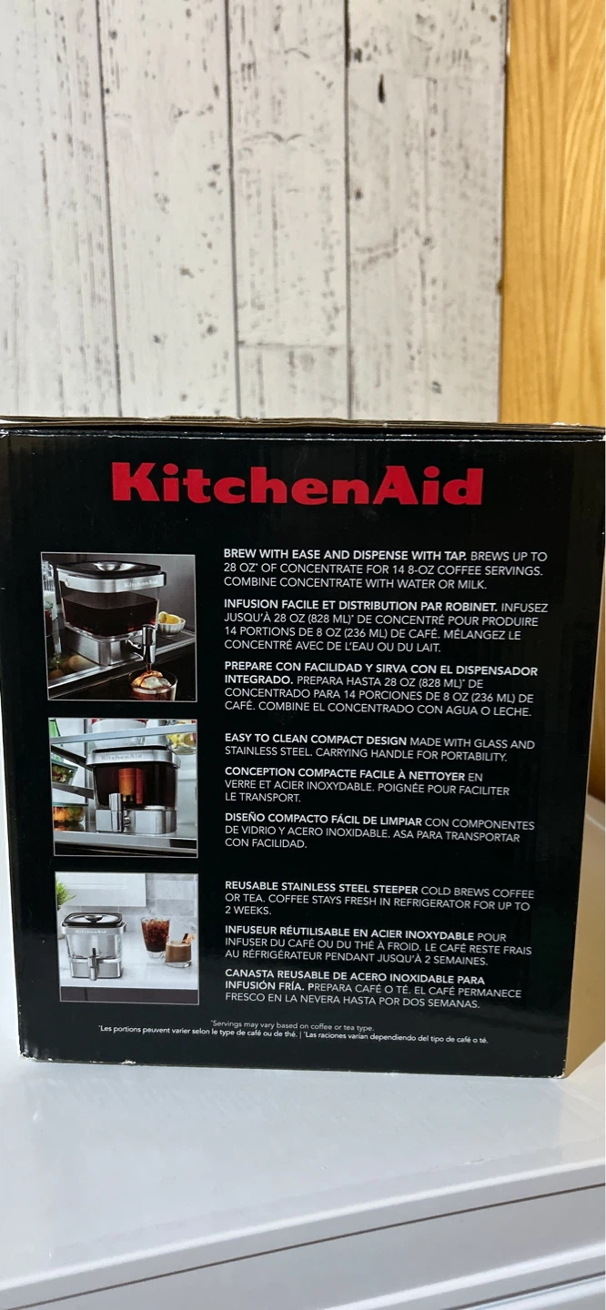 KitchenAid Cold Brew Coffee Maker 28oz - photo 3