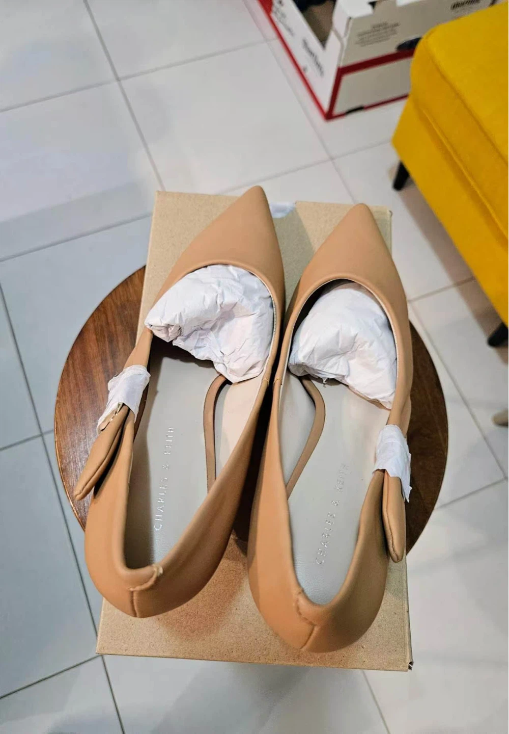 Charles & Keith Tan Heeled Pumps - NEED TO SELL EVERYTHING