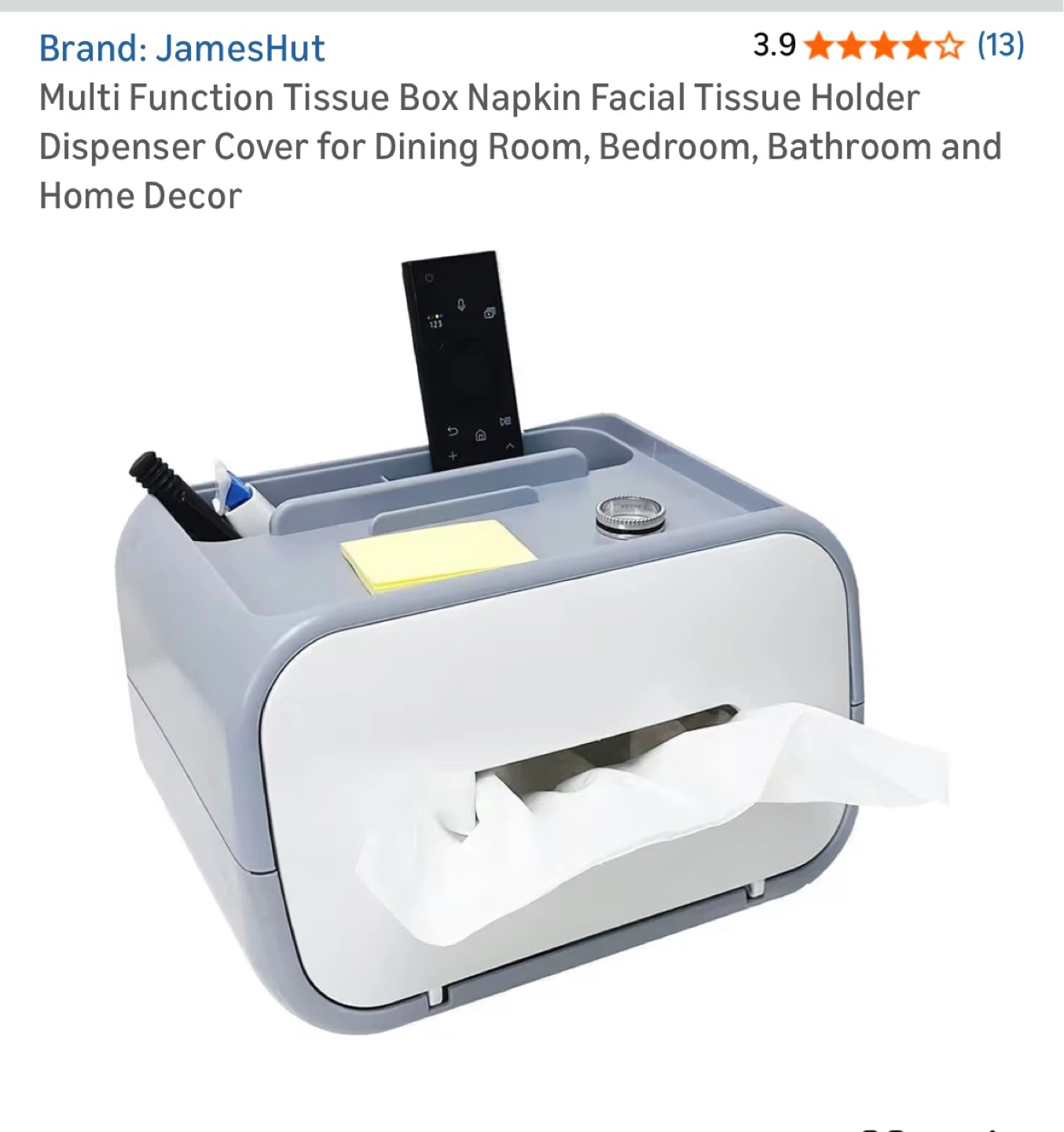 Multi-function Tissue Box Organizer