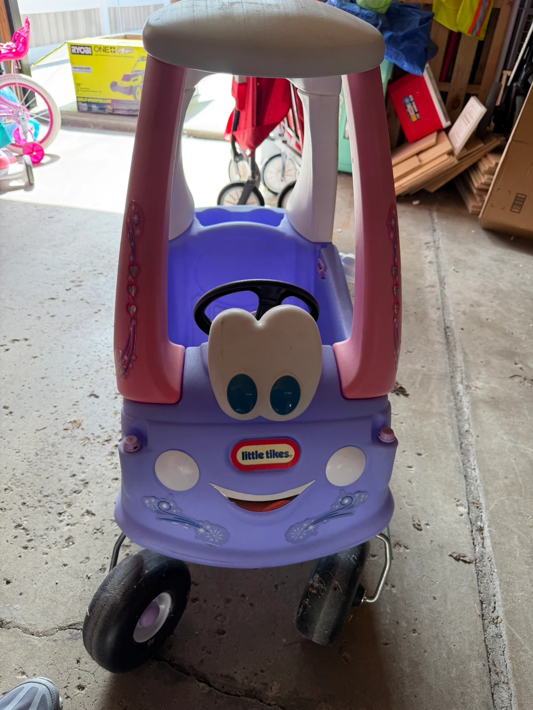 Little Tikes Cozy Coupe Pink/Purple Ride-On Toy Car - photo 2