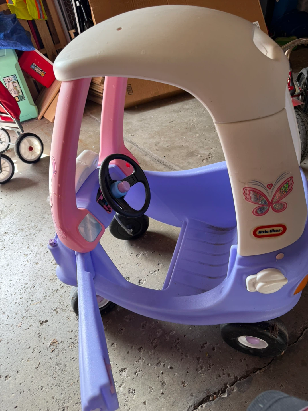 Little Tikes Cozy Coupe Pink/Purple Ride-On Toy Car - photo 5
