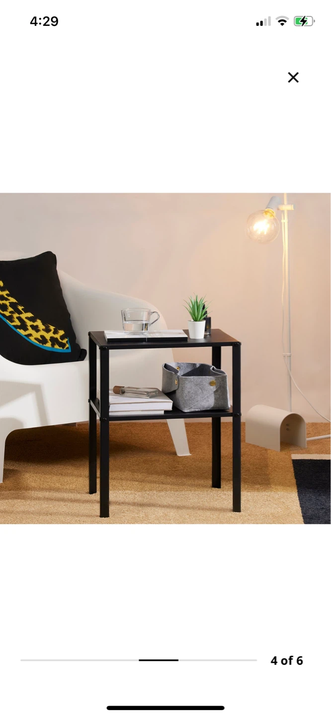IKEA KNARREVIK Nightstand, Black