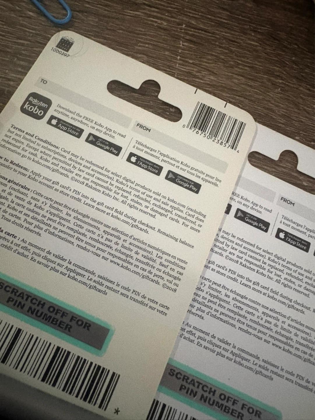 Rakuten Kobo $25 Gift Card - 2 Pack - photo 2
