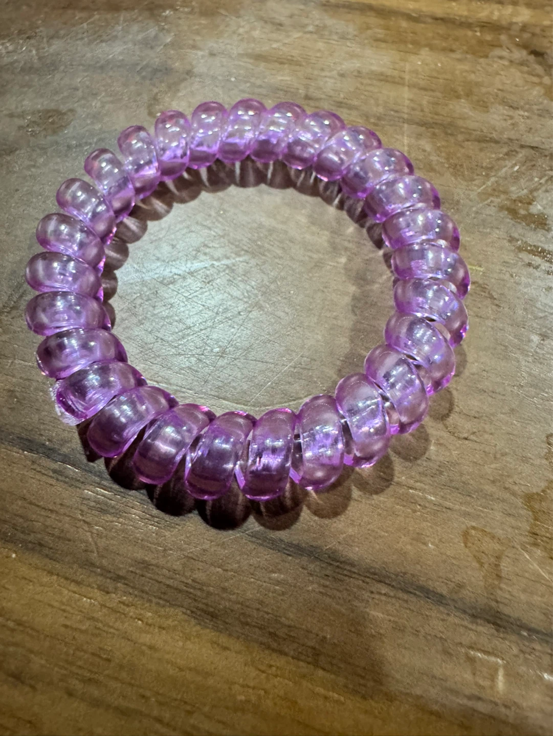 Purple Spiral Hair Tie
