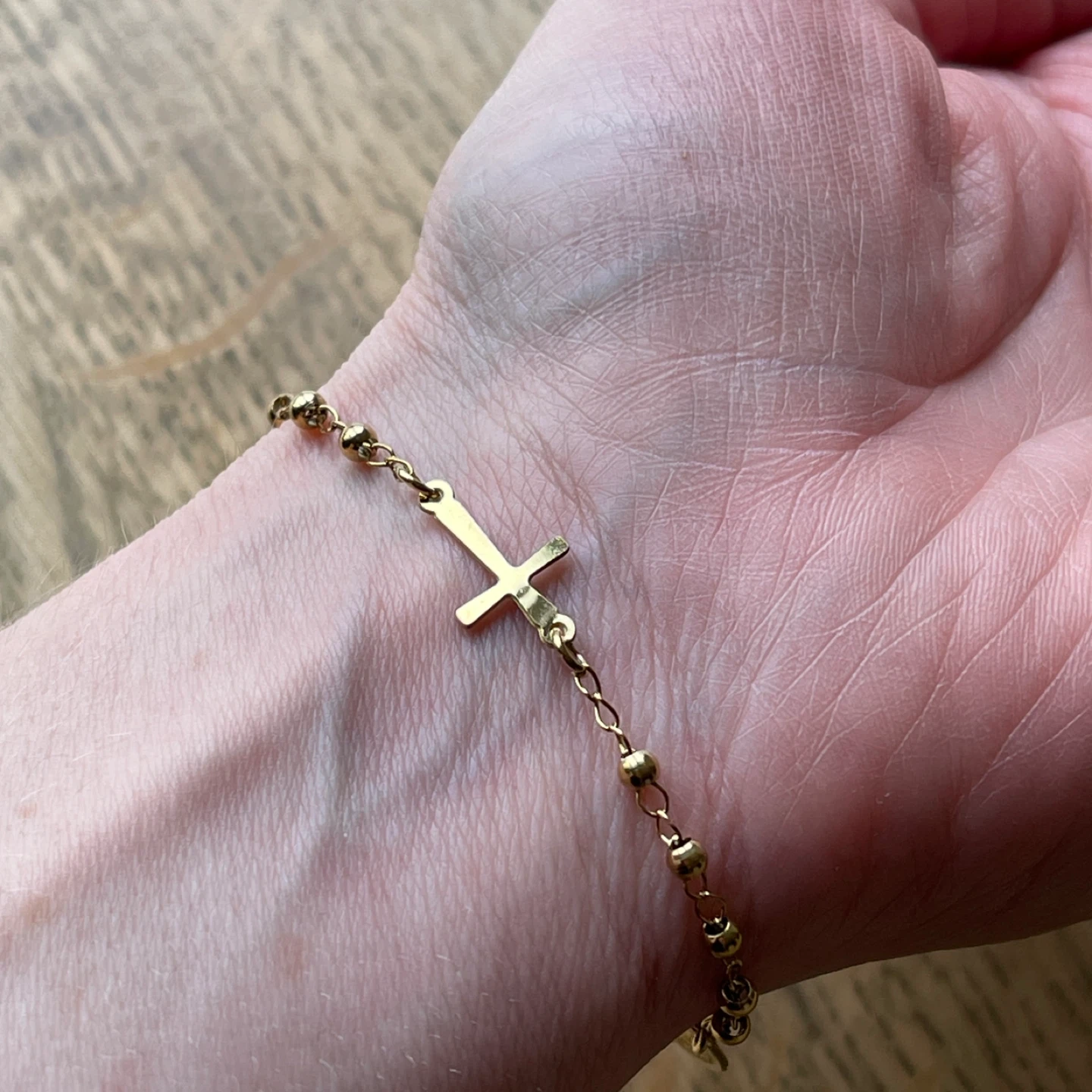 Saint Benedict stainless steel chain bracelet - photo 3