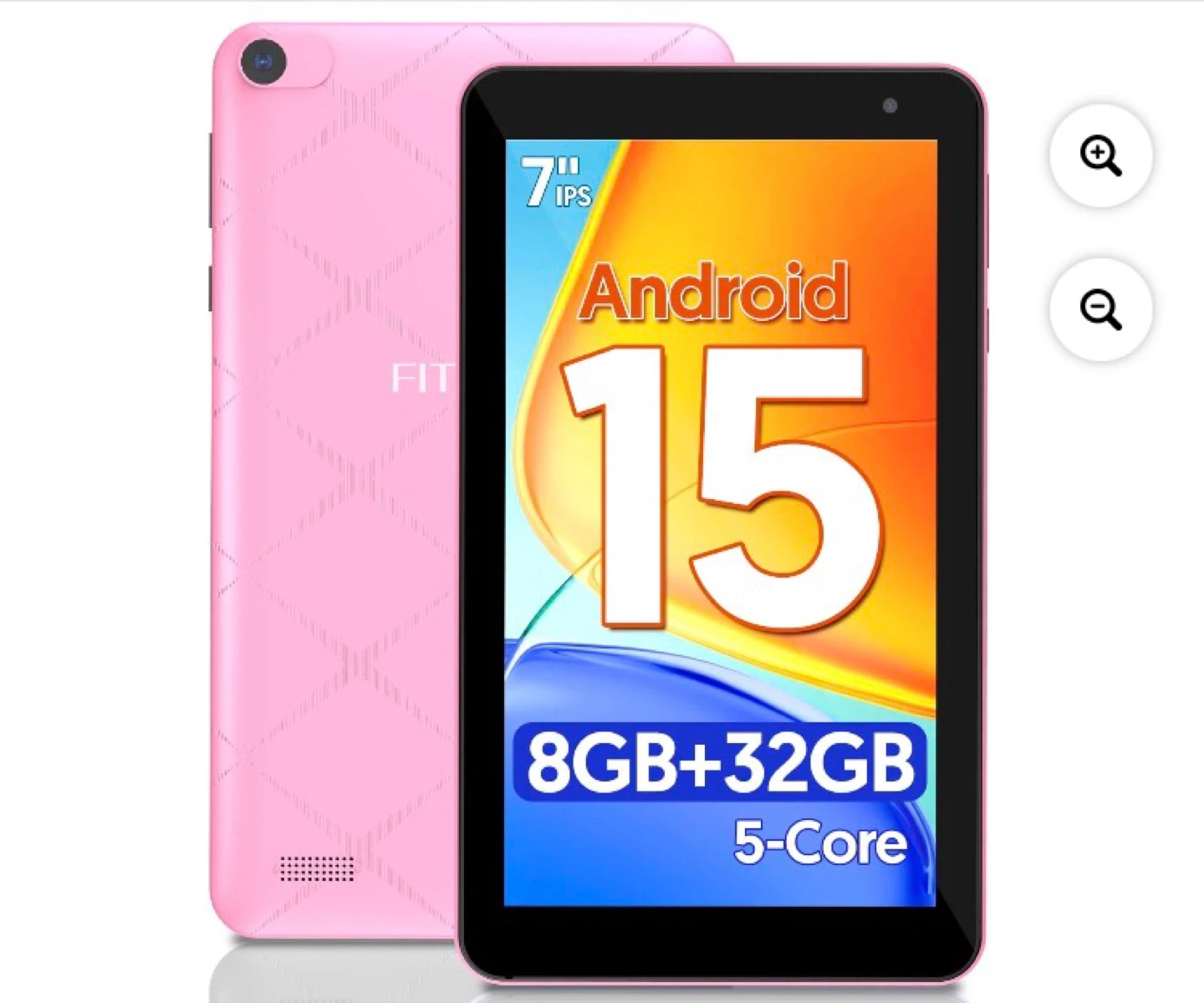 Pink 7" Tablet Android 15 - 8GB RAM/32GB Storage