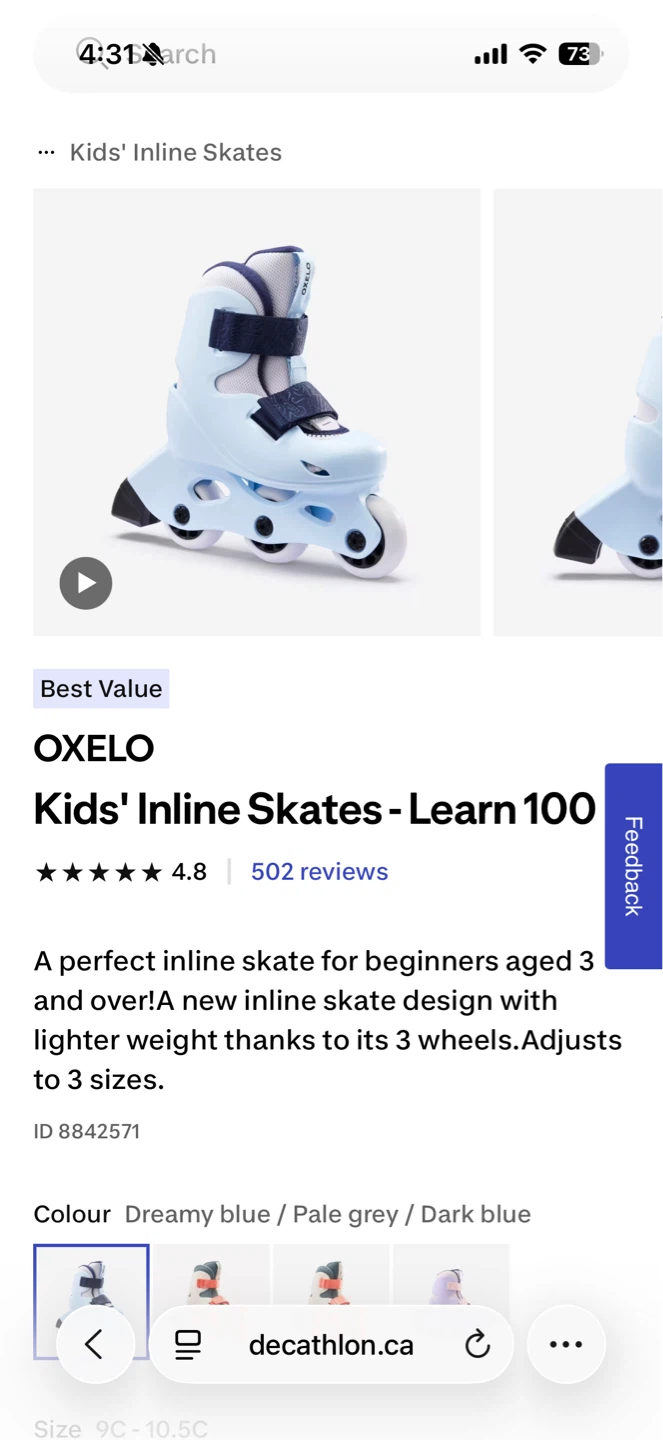 OXELO Kids' Inline Skates - photo 2