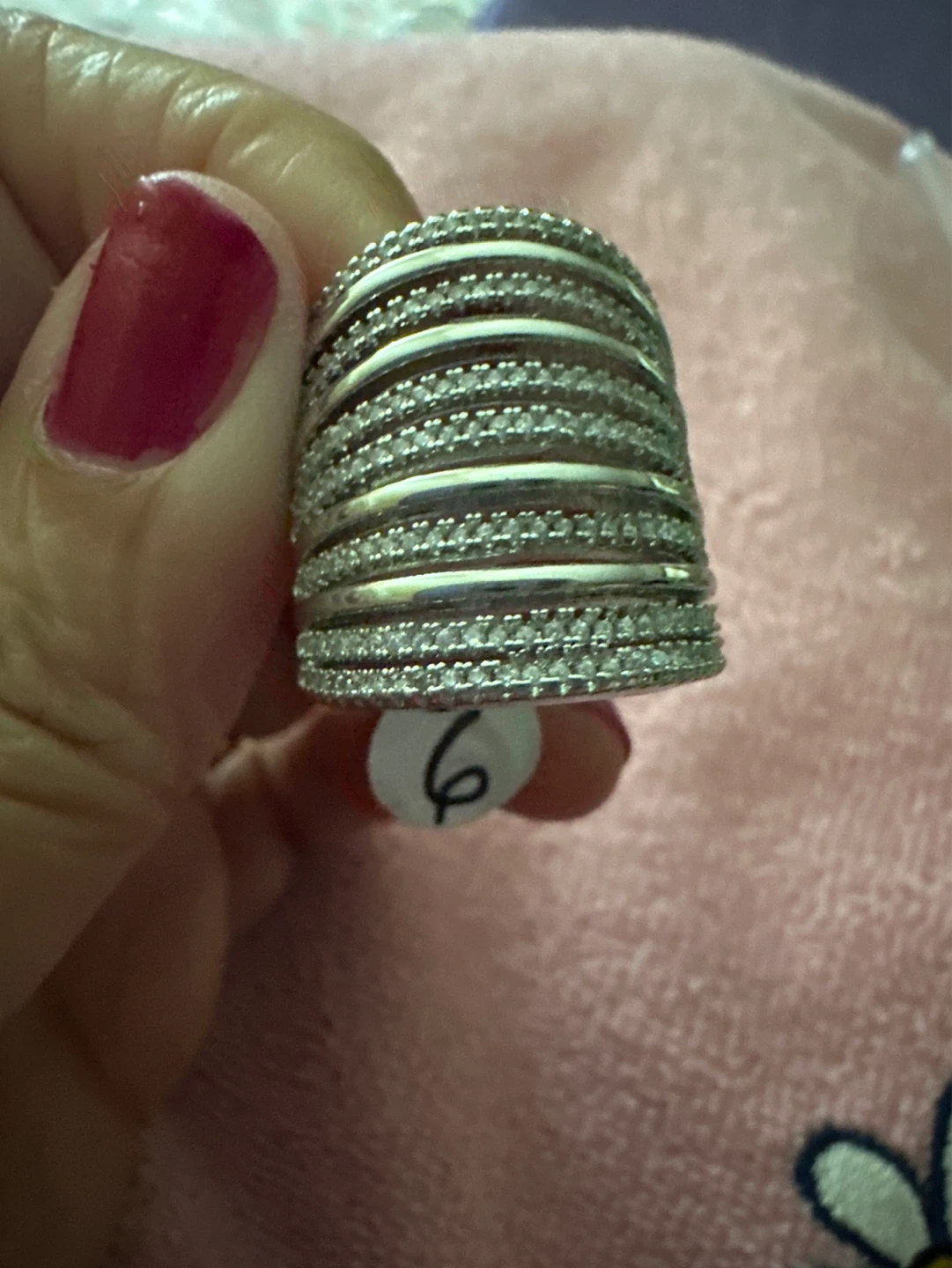 Sparkly Stacked Ring Size 6 - photo 3