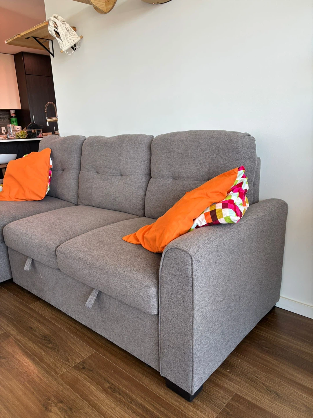 The Brick - Grey Sectional Sofa with Storage - photo 3