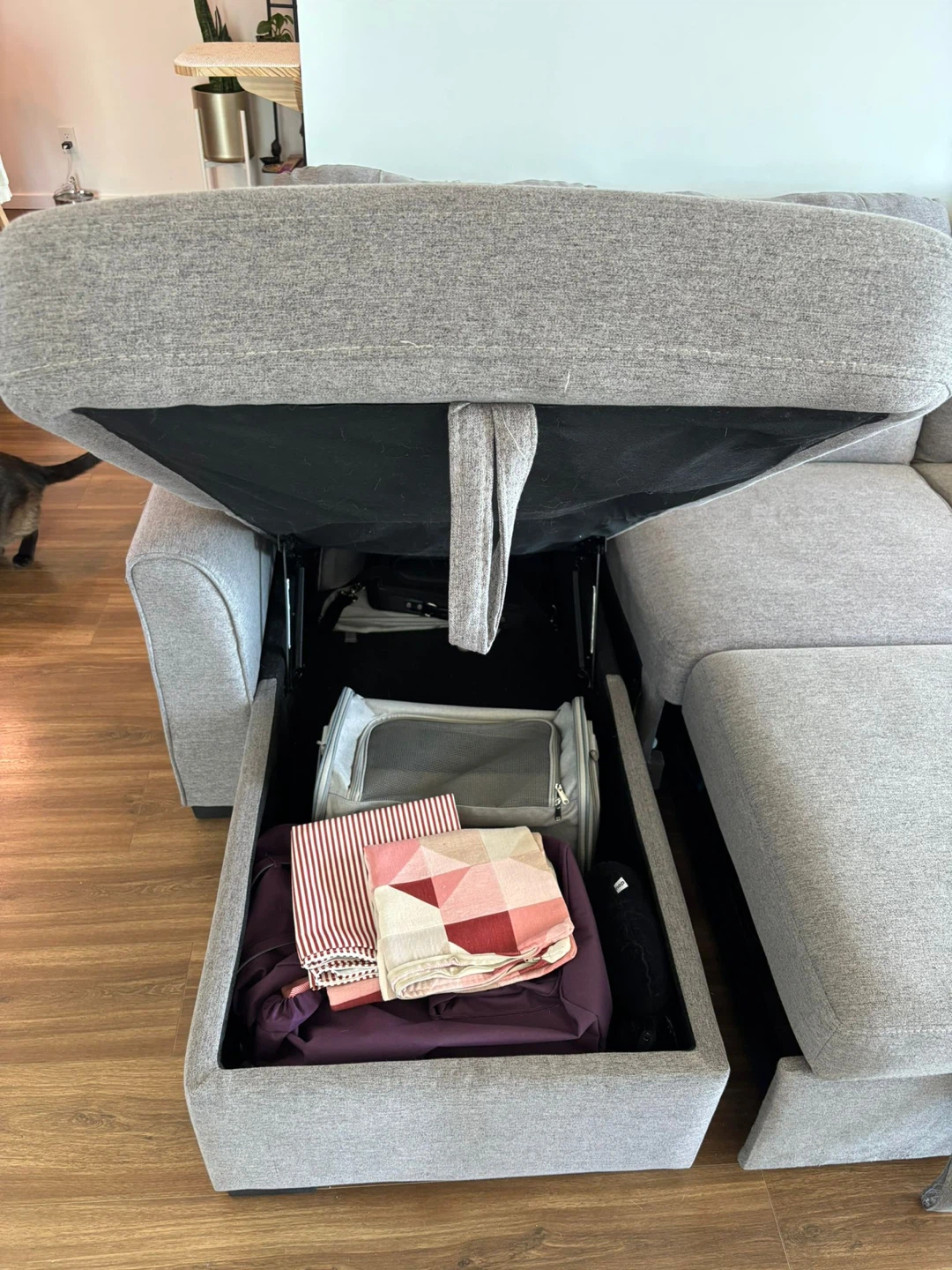 The Brick - Grey Sectional Sofa with Storage - photo 2
