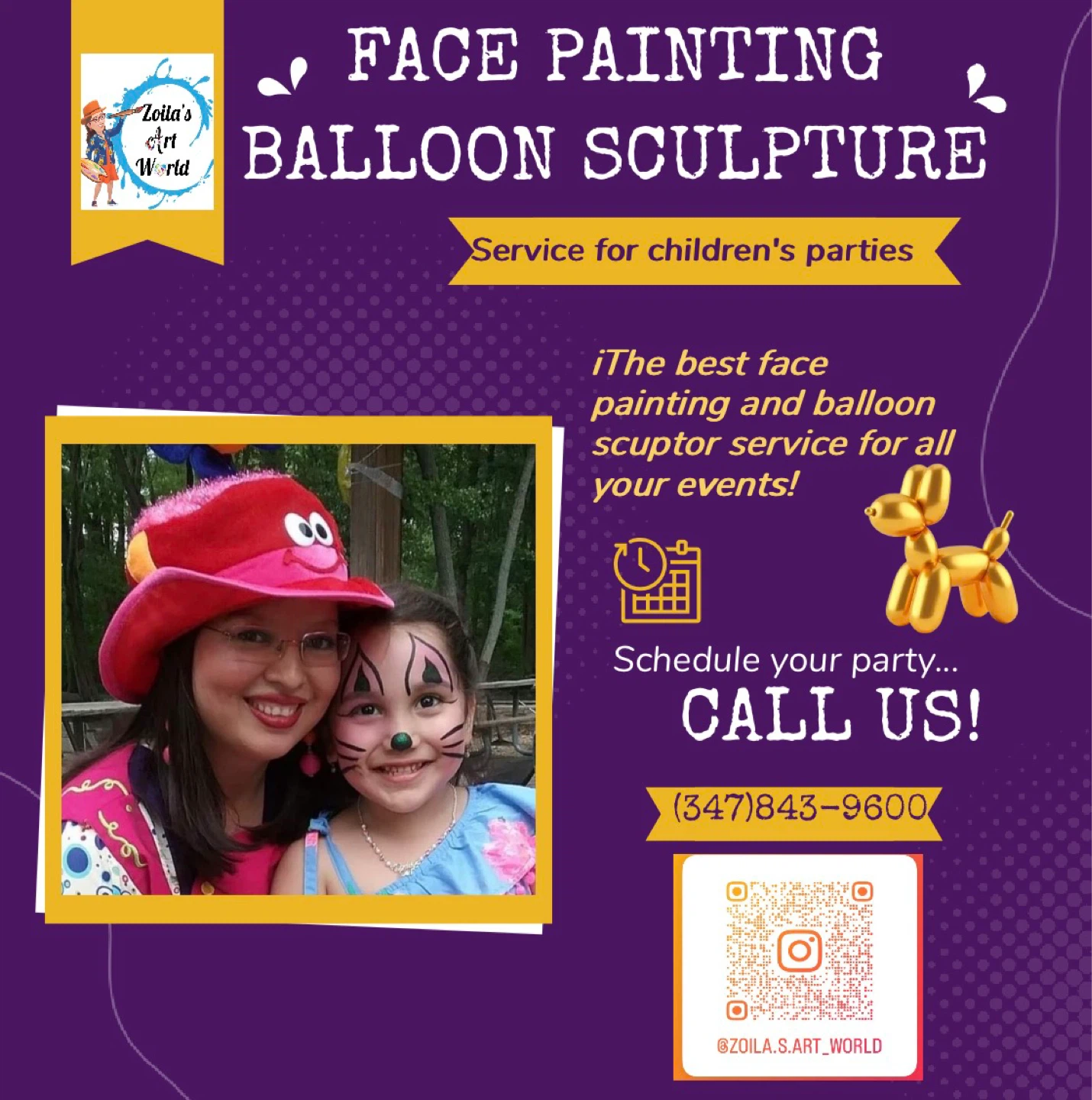 Face Painting & Balloon Sculpture Service