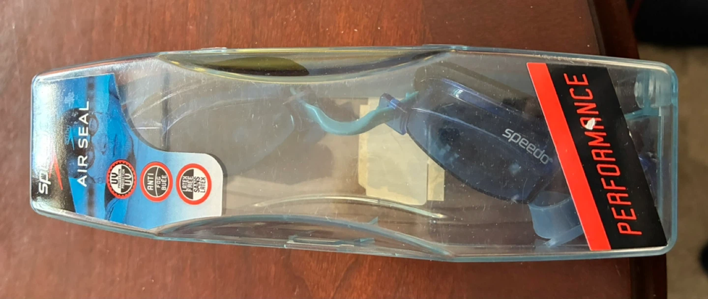 Speedo swimming goggles Air Seal performance clear blue color. - photo 2