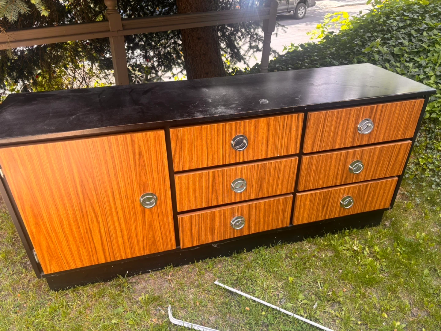 Vintage Dresser Sideboard with Cabinet and Drawers