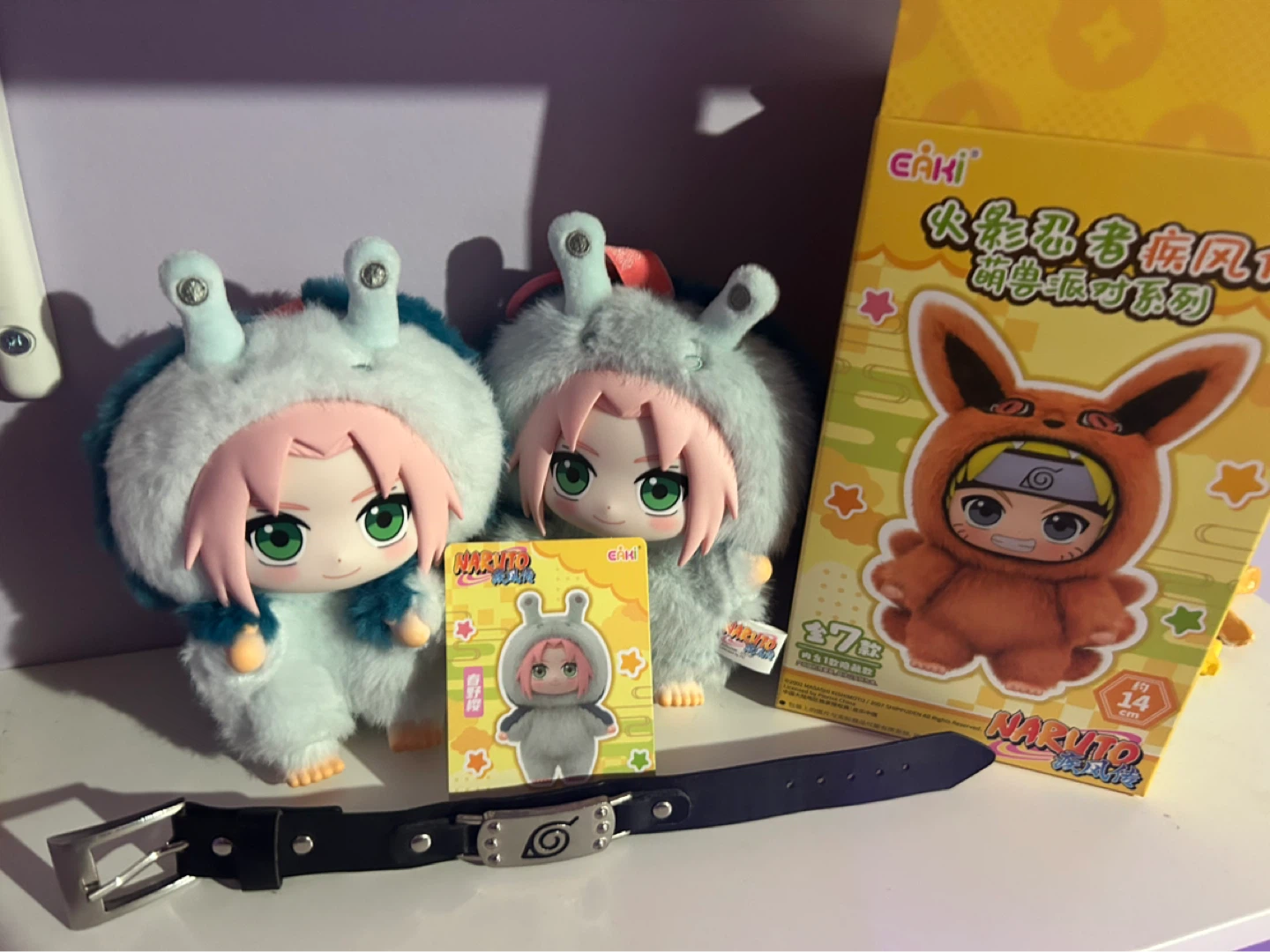 Naruto Eaki Plush Keychain + Headband Bracelet - photo 2