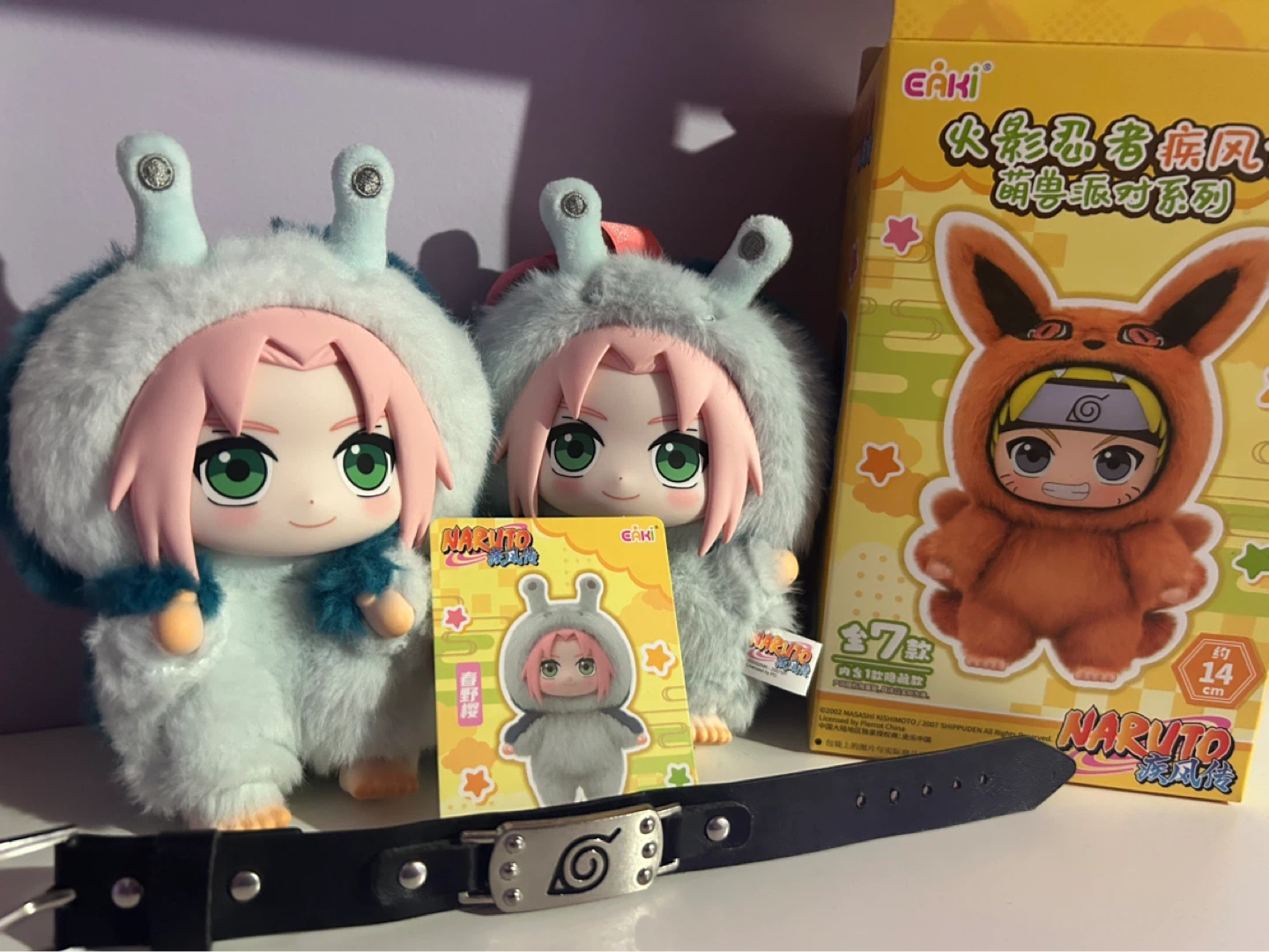 Naruto Eaki Plush Keychain + Headband Bracelet