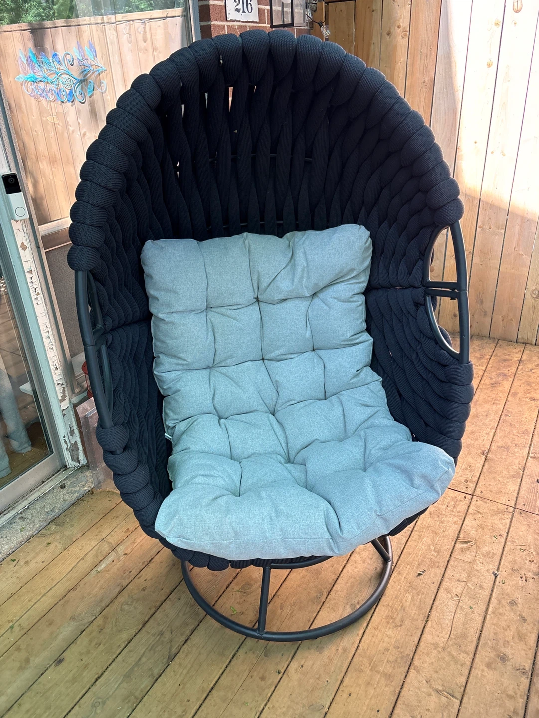 Outdoor Swivel Egg Chair - Negotiable