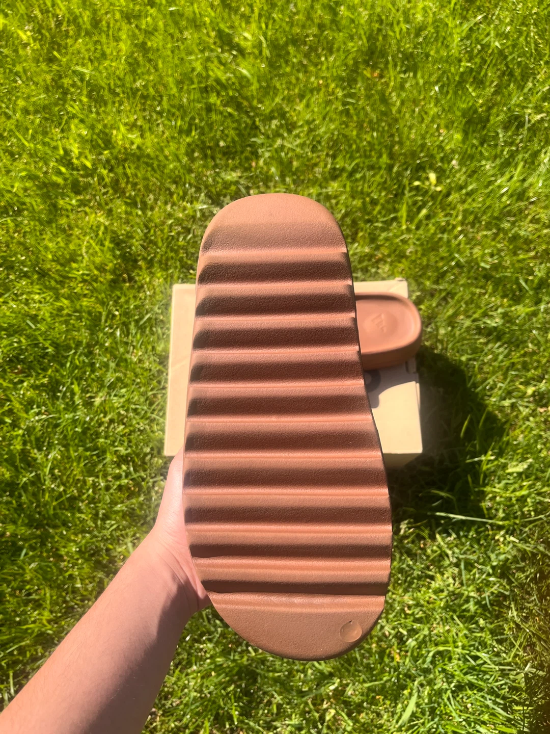 Flax yeezy slides - photo 4