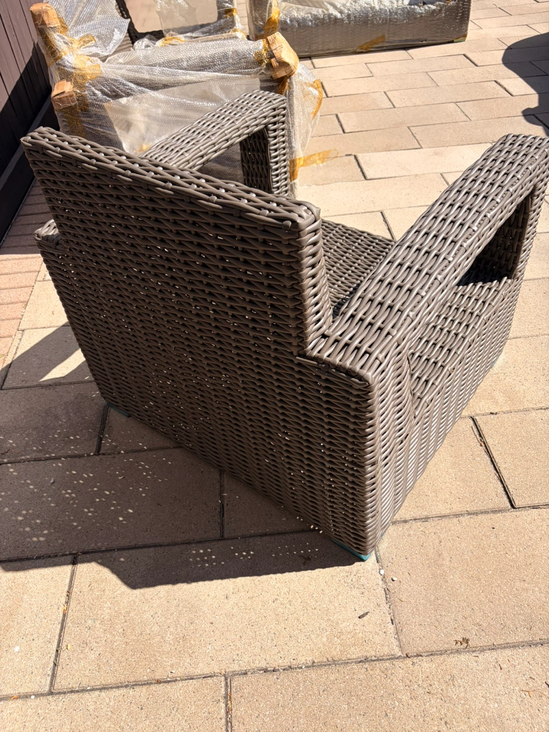 3 piece Wicker Patio Sofa and Chair Set - photo 3
