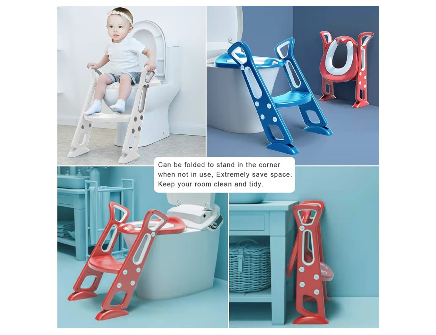 Potty training toilet seat with ladder - photo 5