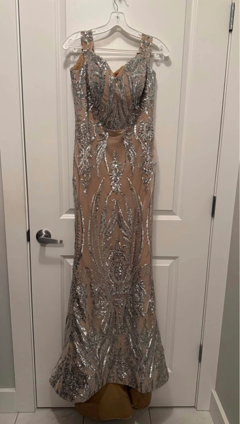 Sparkly Sequin Evening Gown | off the shoulder