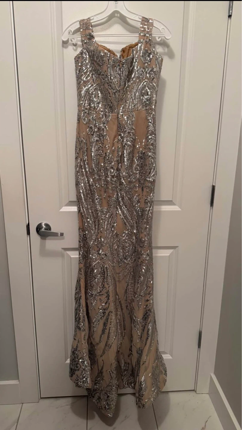 Sparkly Sequin Evening Gown | off the shoulder - photo 2