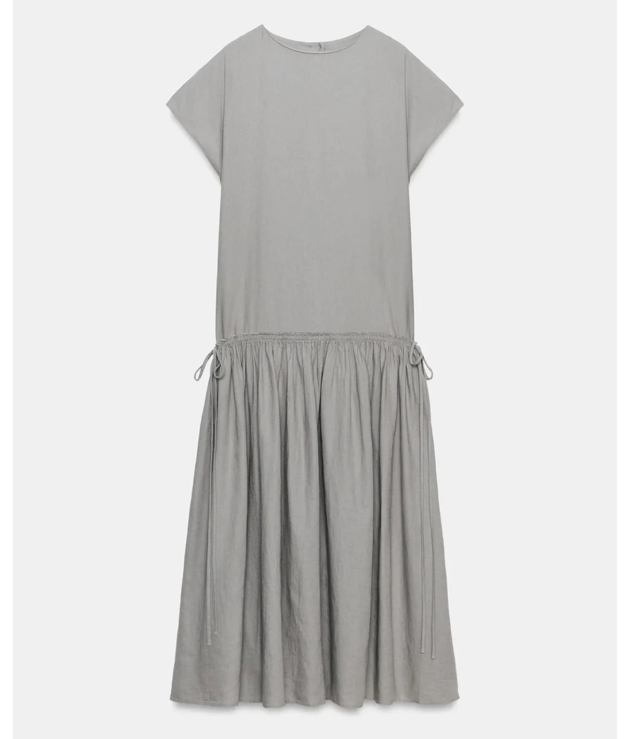 Zara Woman Collection Linen Blend Midi XS Dress - photo 2