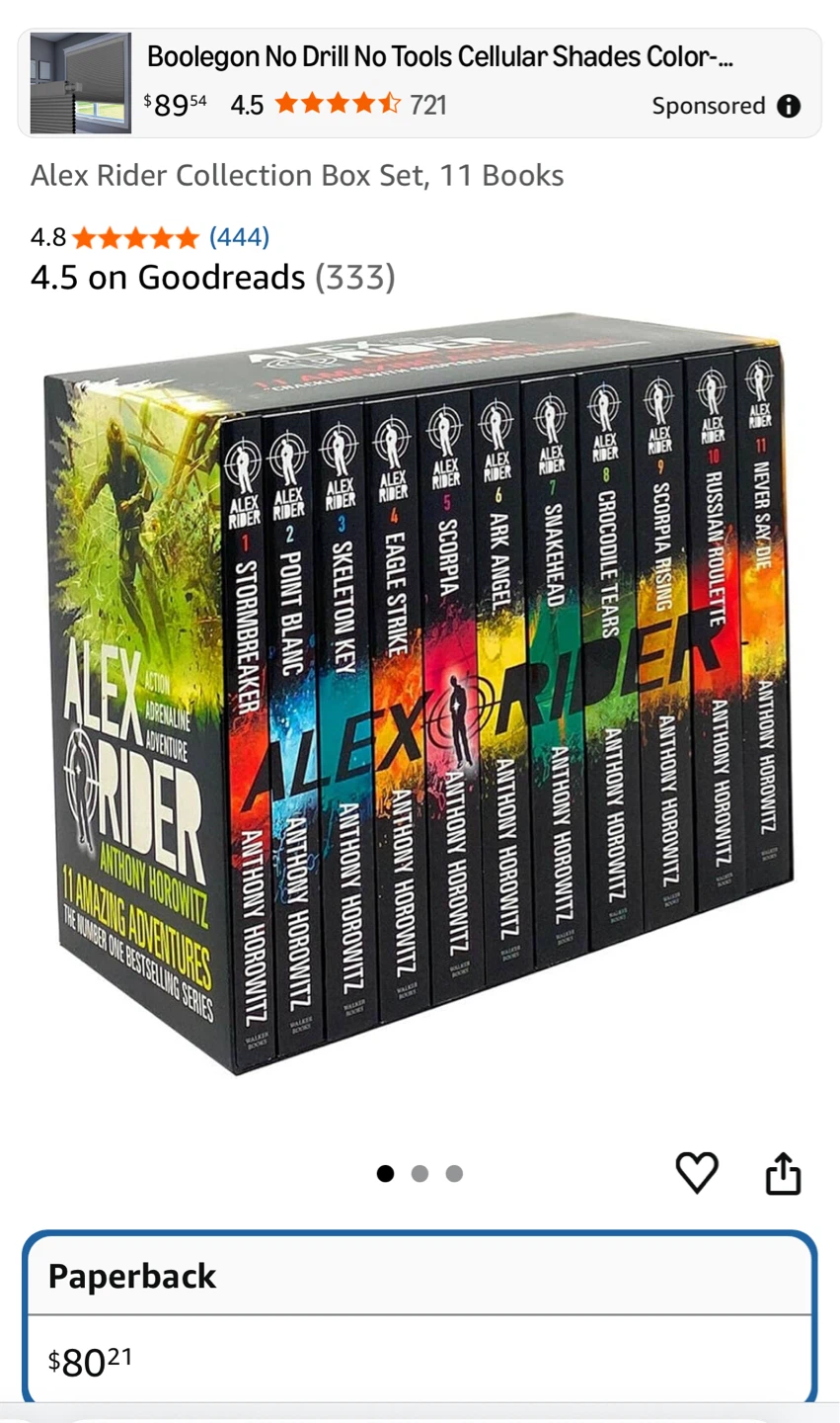 Alex Rider Collection Box Set, 11 Books by Anthony Horowitz - photo 3