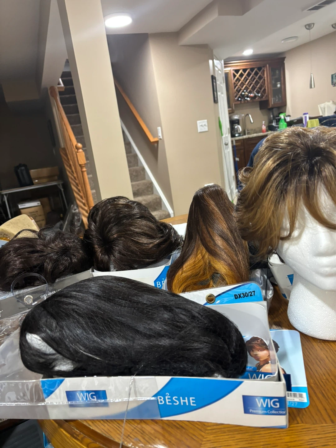 Set of 5 Beshe Wigs - Various Colors