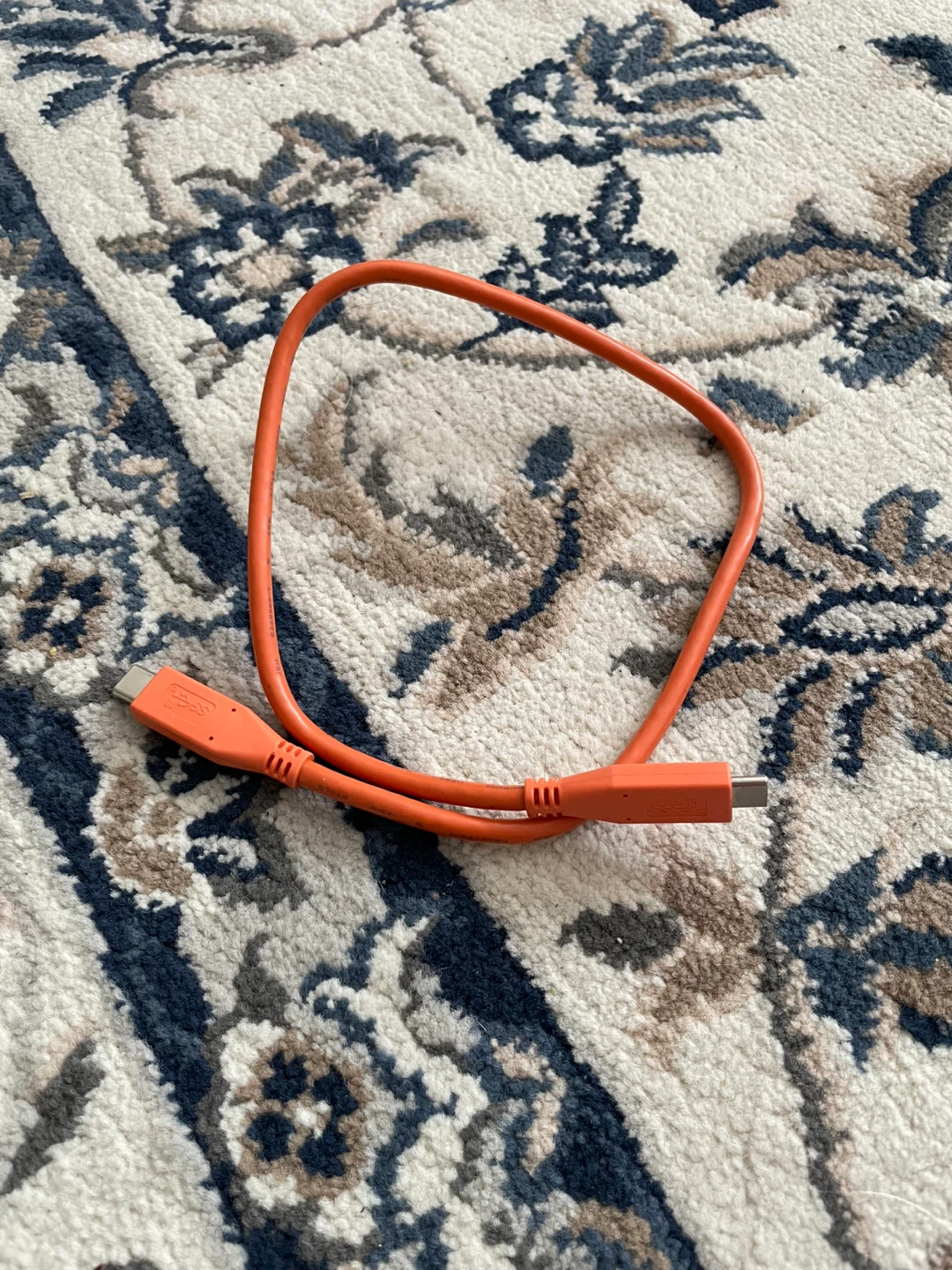 Orange USB-C Cable