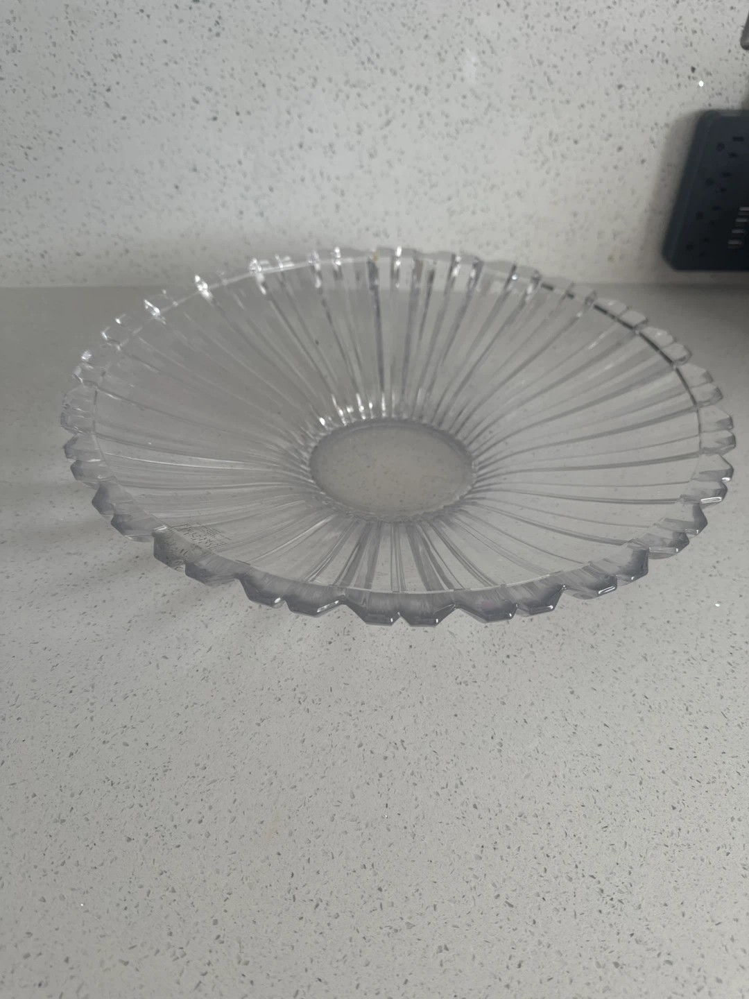 Clear Glass Serving Bowl
