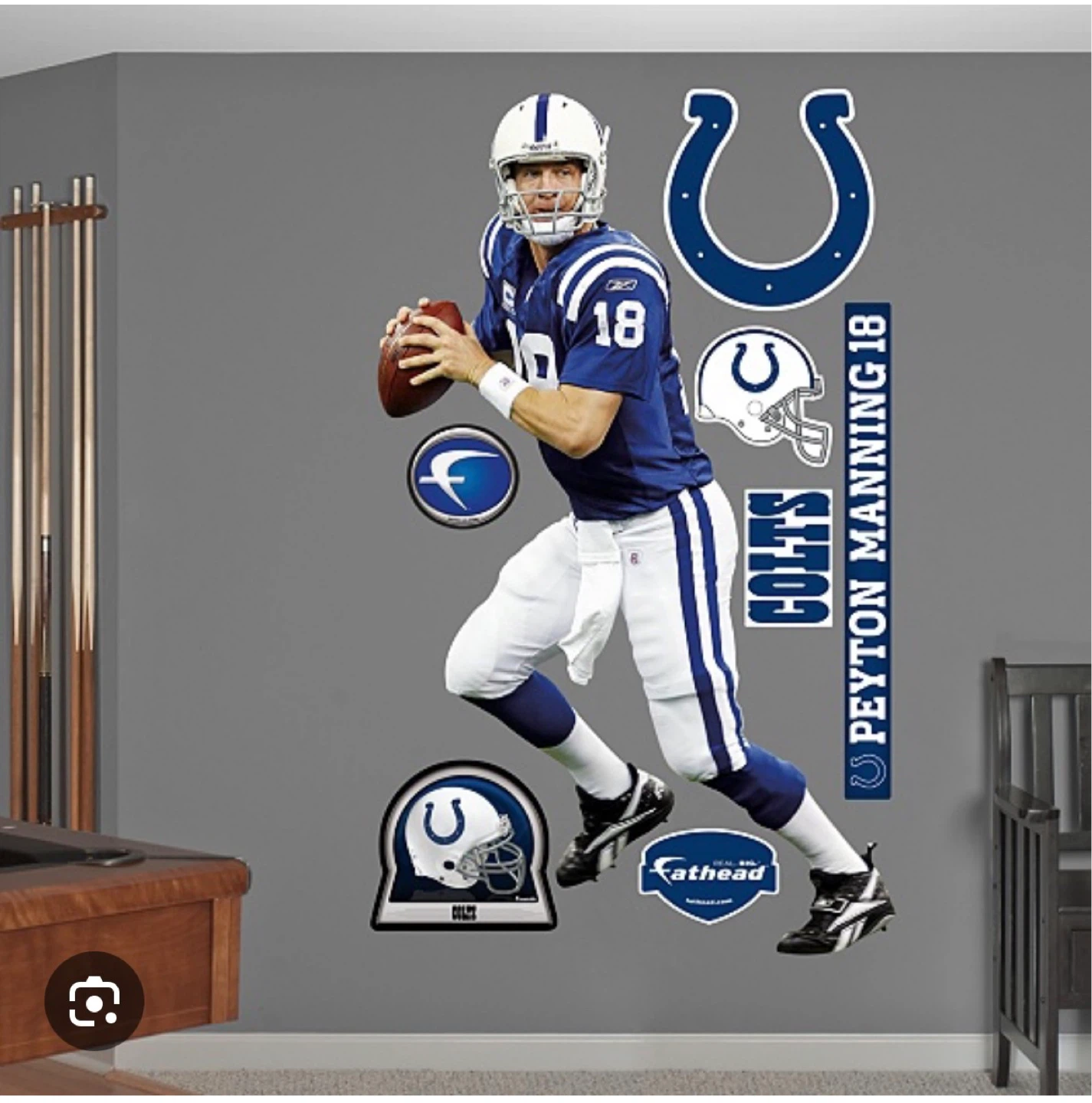 Peyton Manning Indianapolis Colts Fathead Wall Decal - photo 2