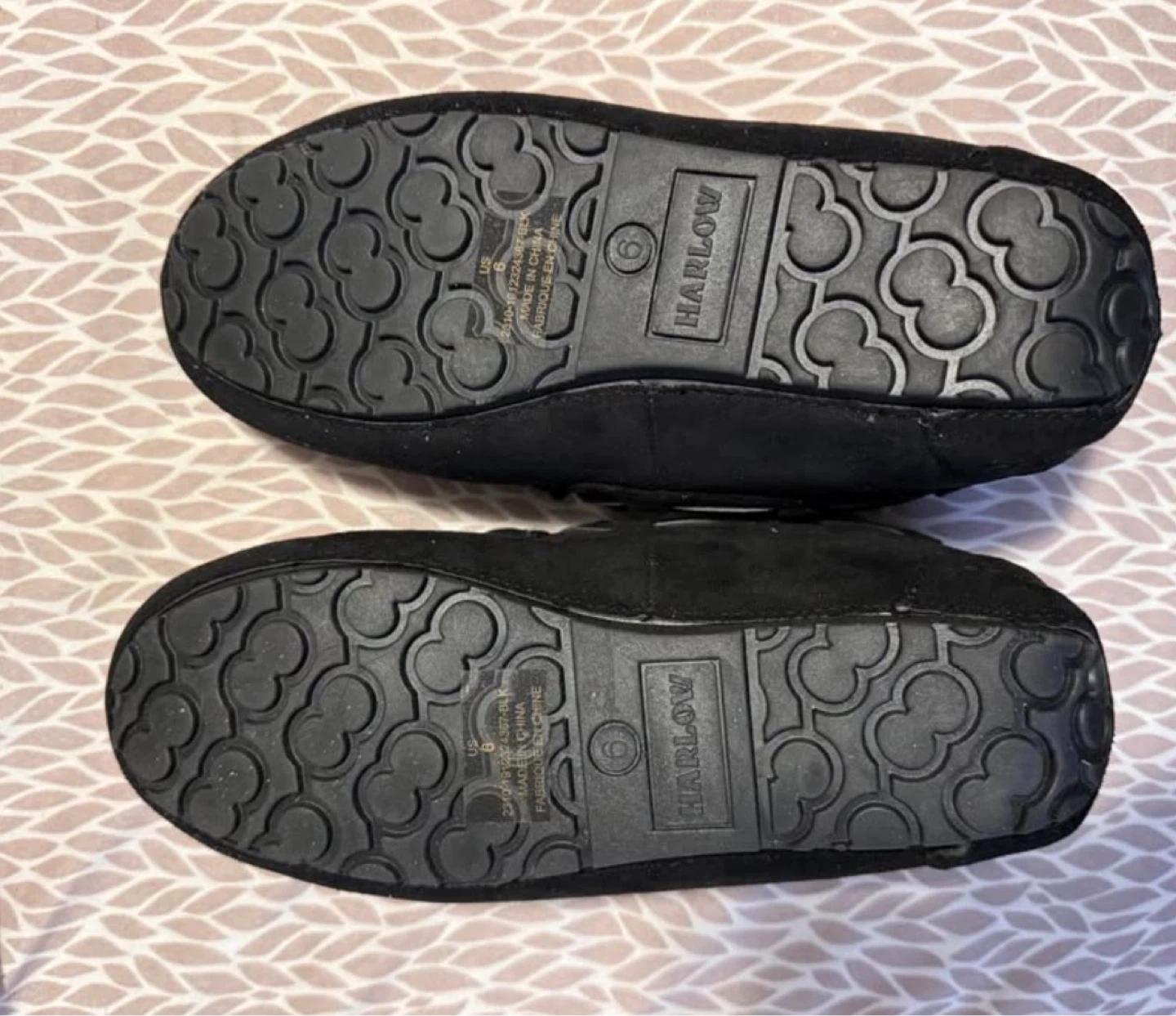 Harlow Black Moccasin Slippers Size 6 - photo 3