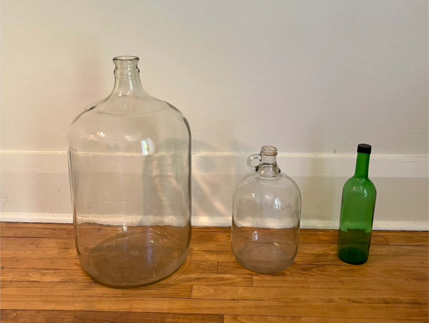 Wine Making Glass jugs and bottles