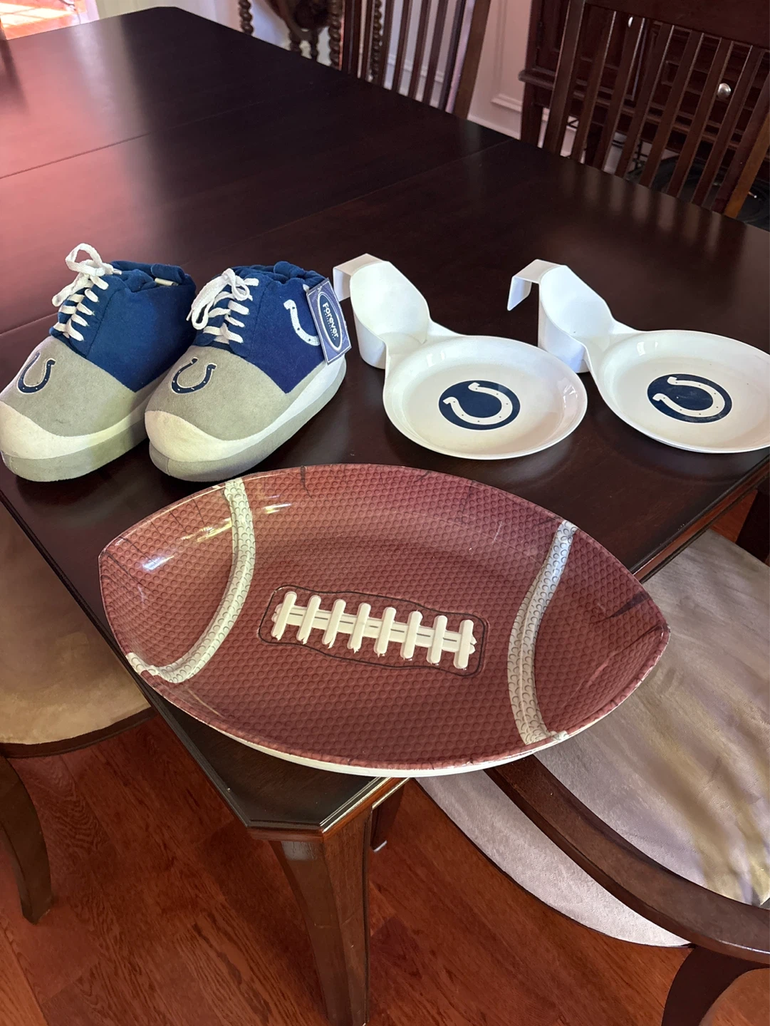 Indianapolis Colts Football Slippers & Spoon Rests