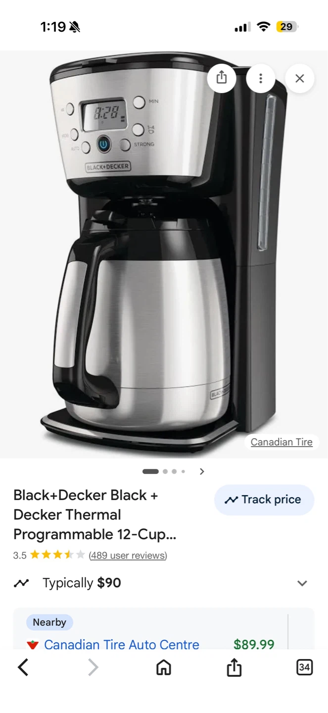 BLACK+DECKER Thermal 12-Cup Programmable Coffee Maker - photo 3