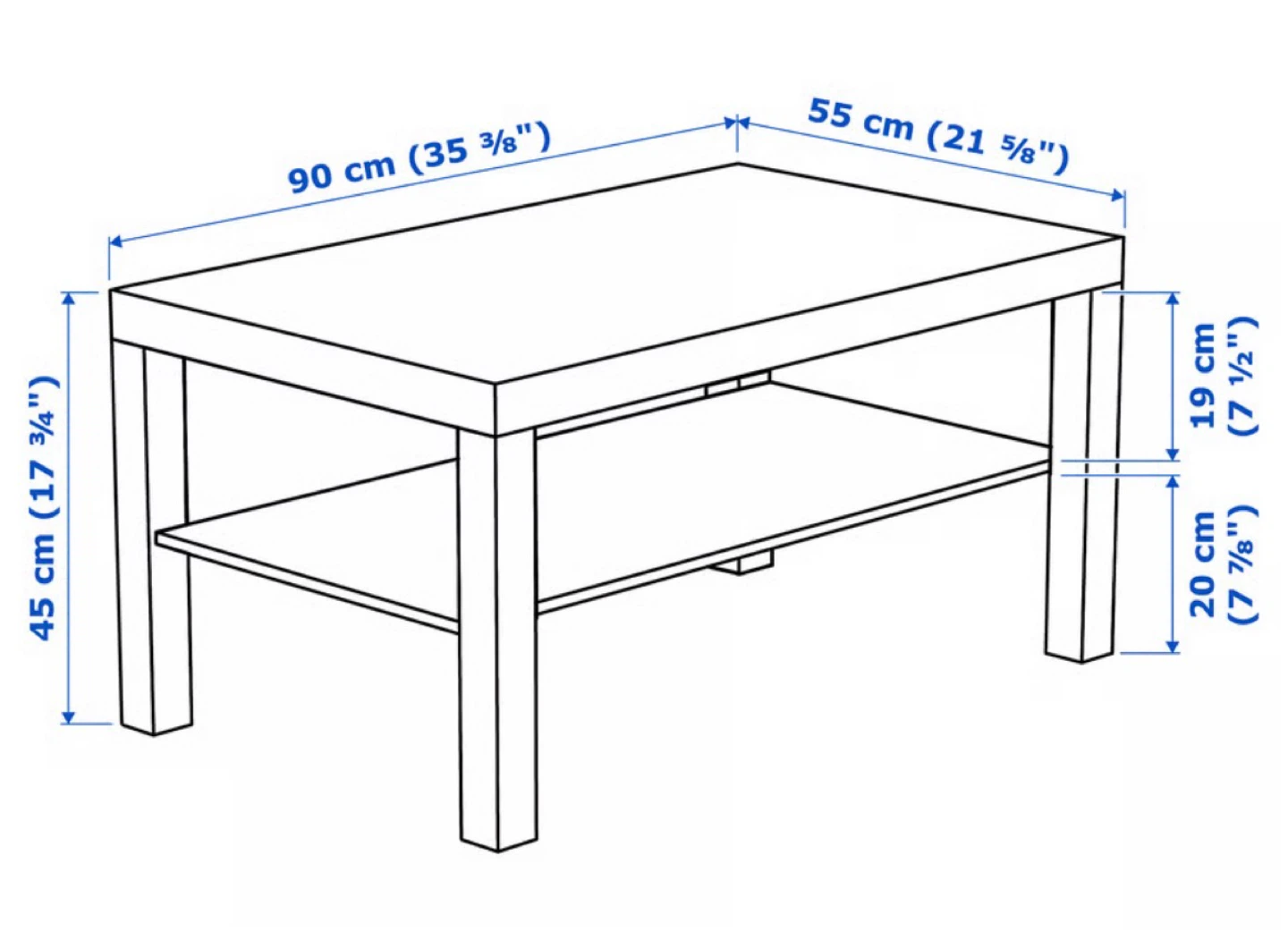 Coffee Table with Shelf - PICK UP ONLY - photo 3