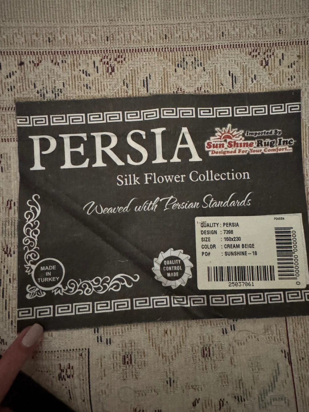 Persia Silk Flower Collection Area Rug - photo 2