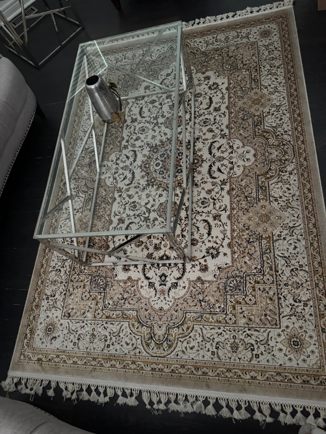 Persia Silk Flower Collection Area Rug