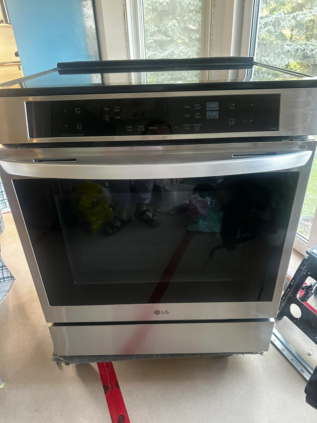 LG package Induction Stove, slim microwave and dishwasher