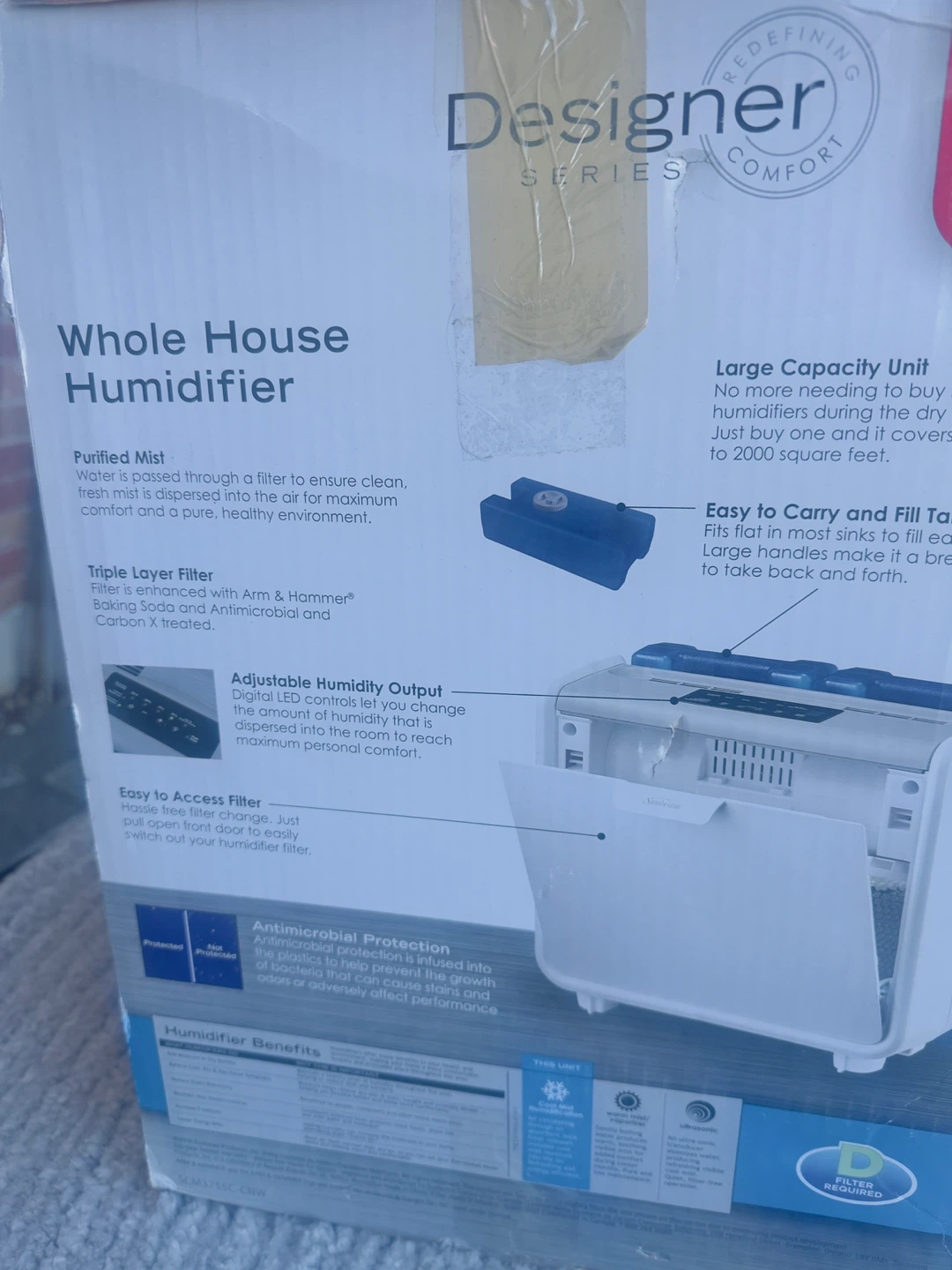 Sunbeam Designer Series Whole House Humidifier