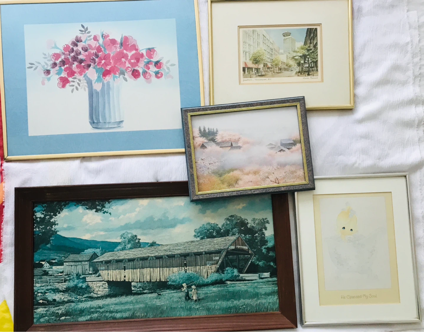 Set of 5 Framed Art Prints