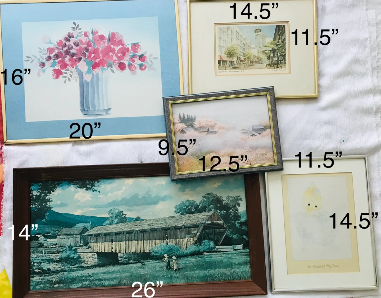 Set of 5 Framed Art Prints - photo 2