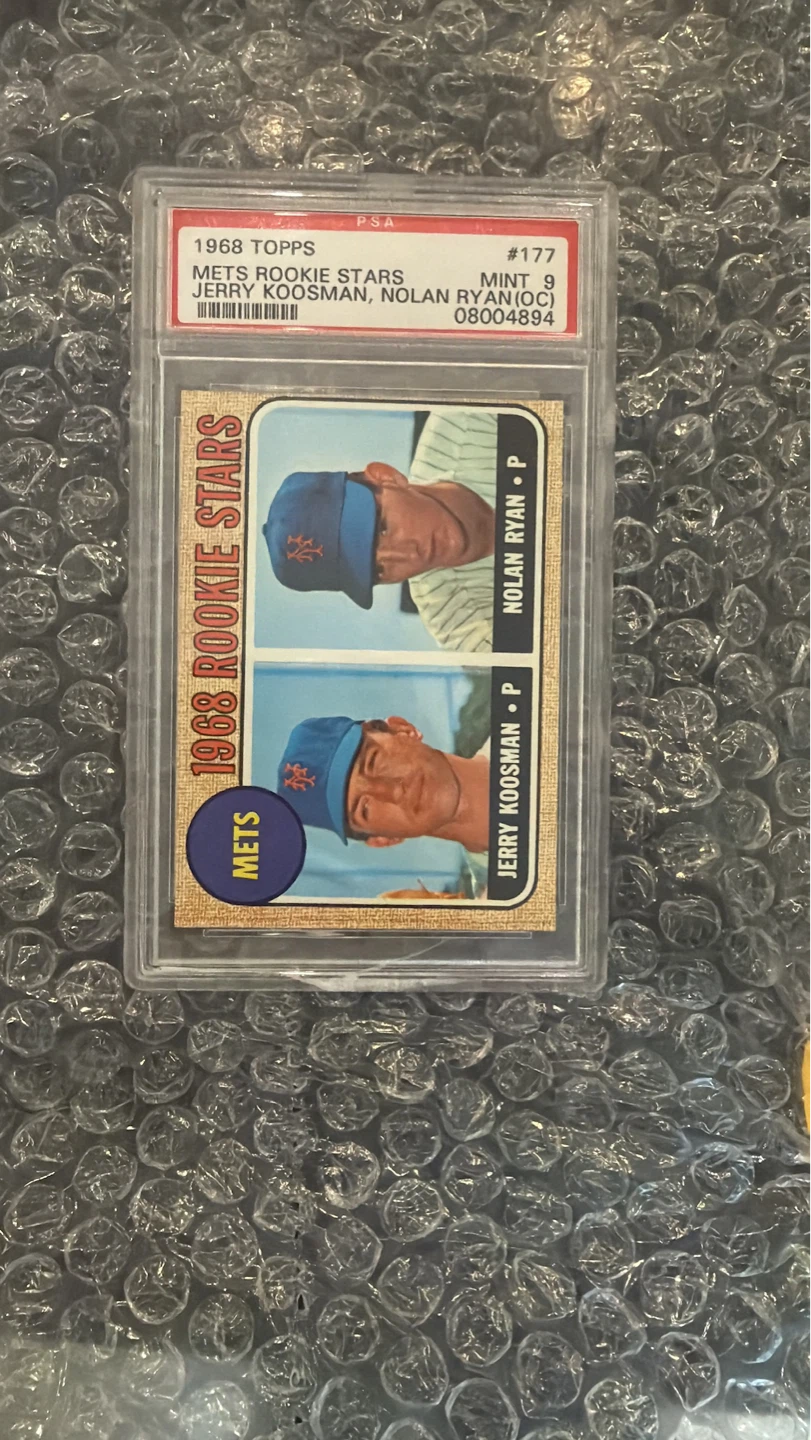 1968Topps Mets Rookie Stars NolanRyan Jerry PSA Mint 9