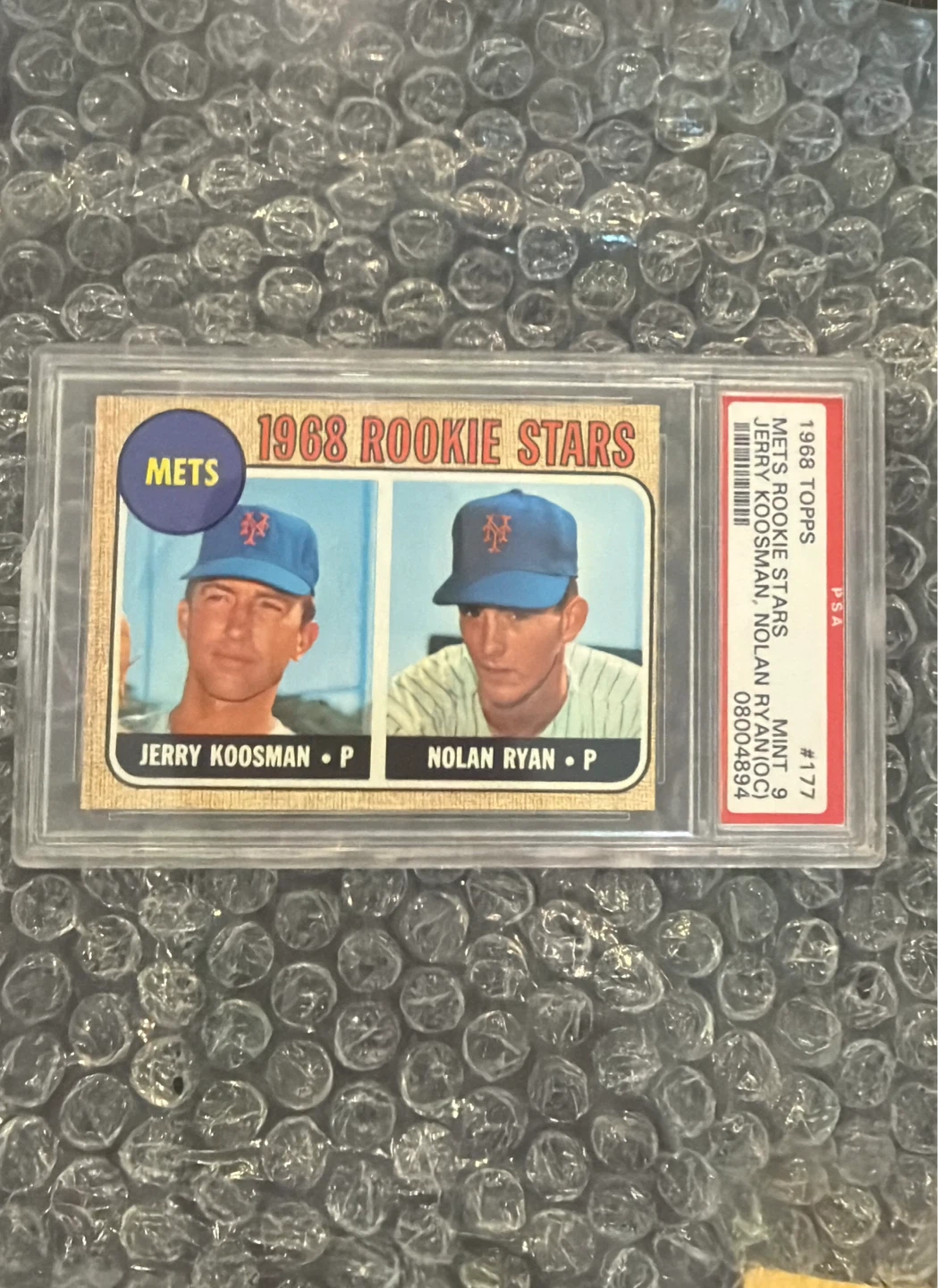 1968Topps Mets Rookie Stars NolanRyan Jerry PSA Mint 9 - photo 2