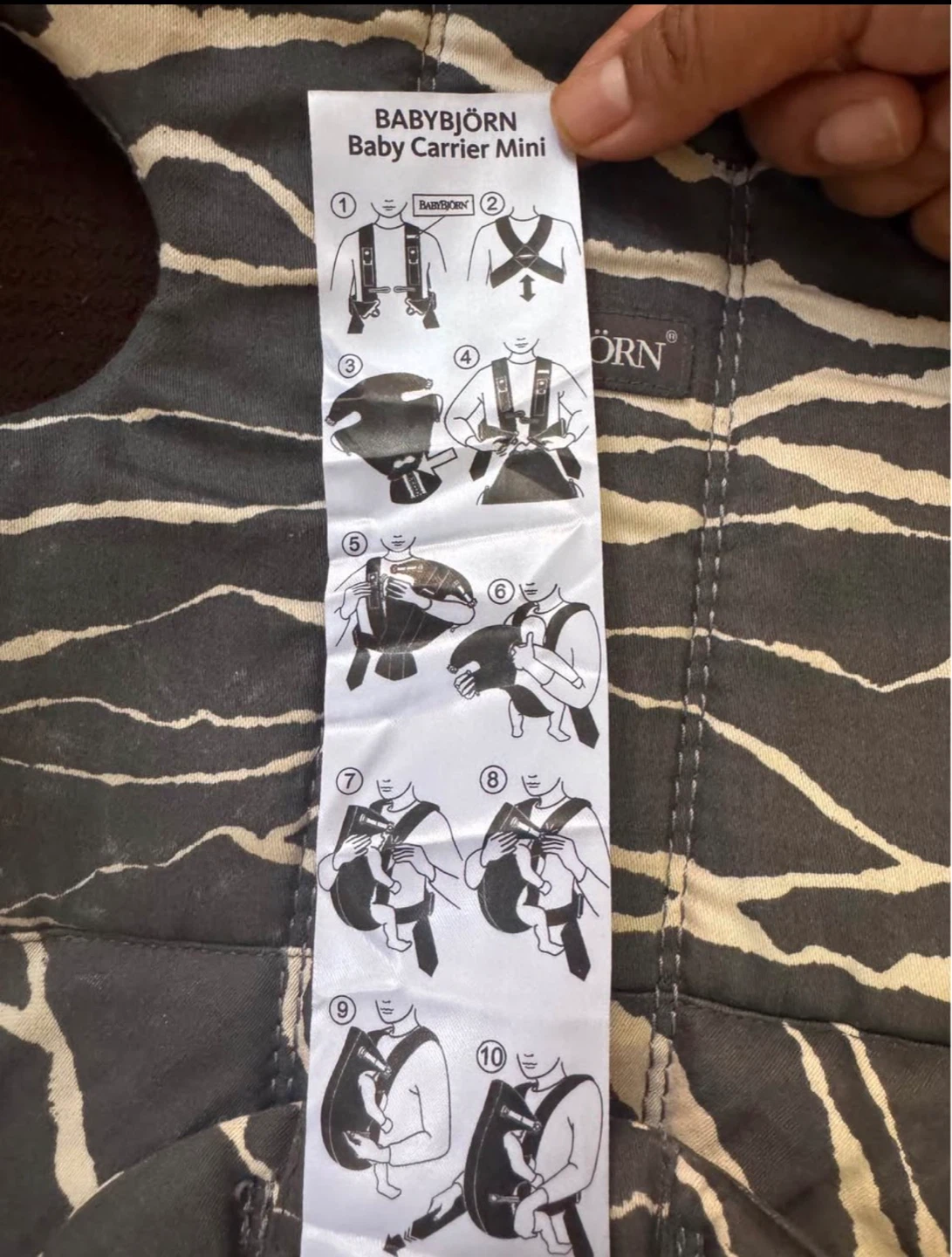 BabyBjörn Baby Carrier Mini - Zebra Print - photo 2