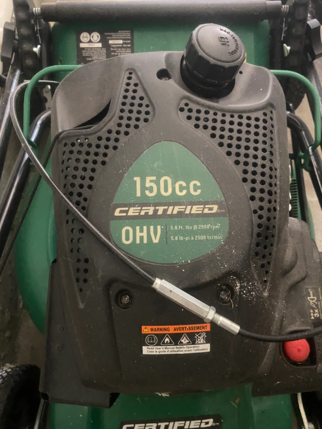 Certified 21” Self-Propelled Gas Lawnmower with Bag