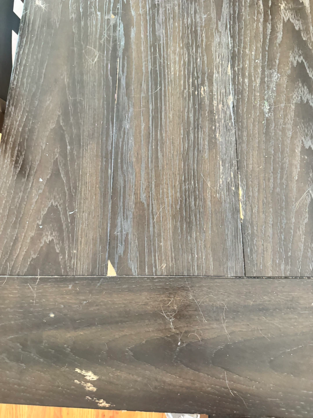 Dark Wood Dining Table with 4 Chairs and Bench - photo 5