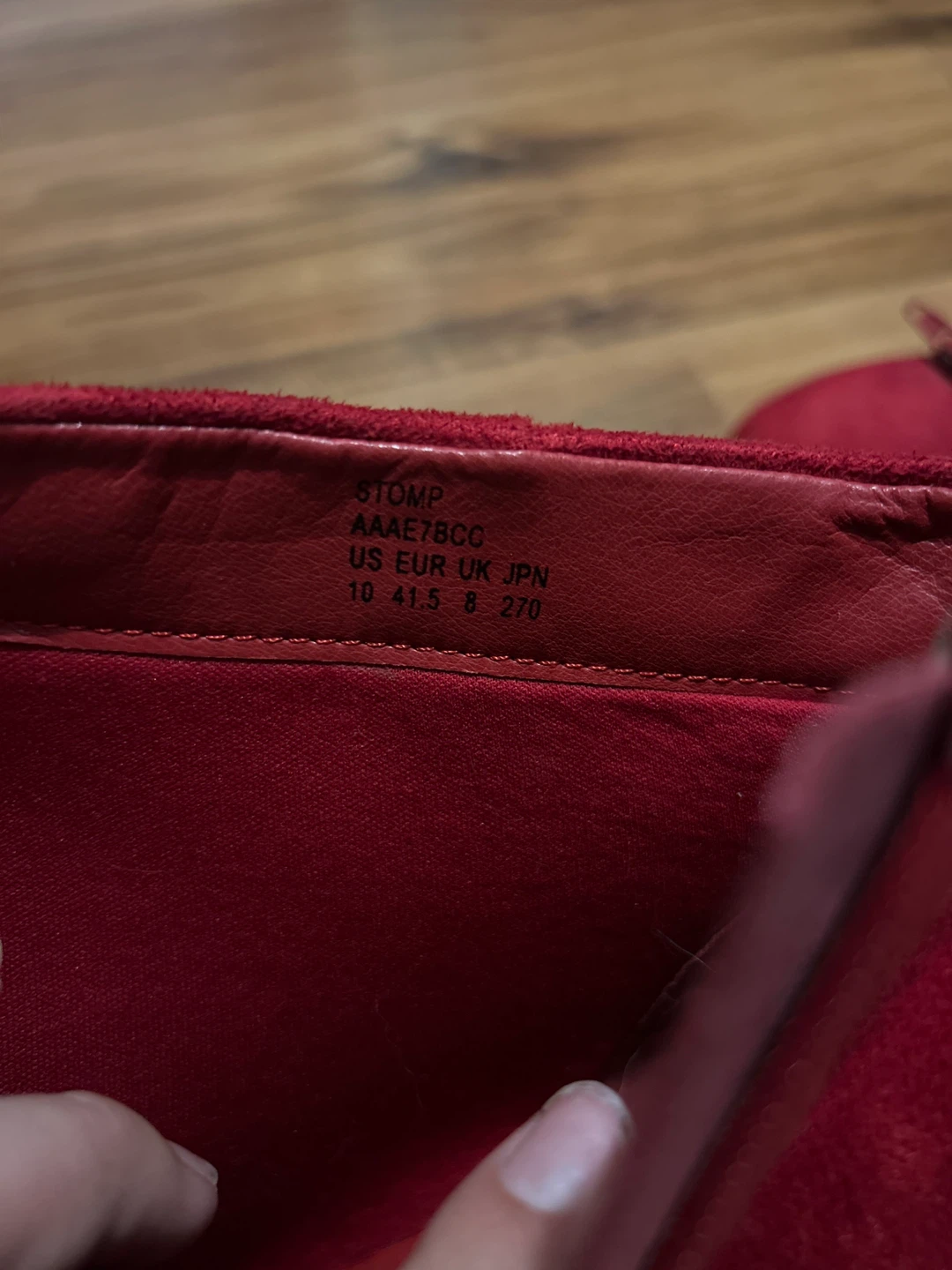 Red Faux Suede Heeled Ankle Boots - photo 4