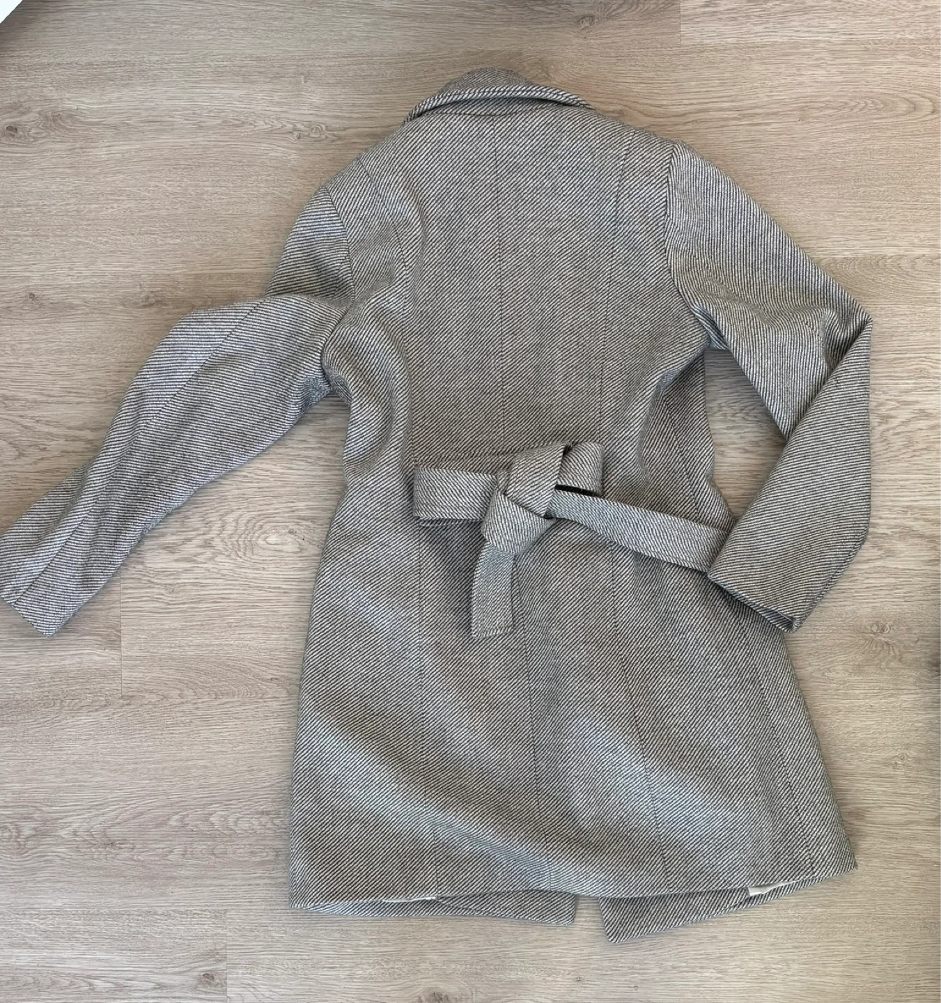 Reitmans Grey Herringbone Wool Blend Coat - photo 2